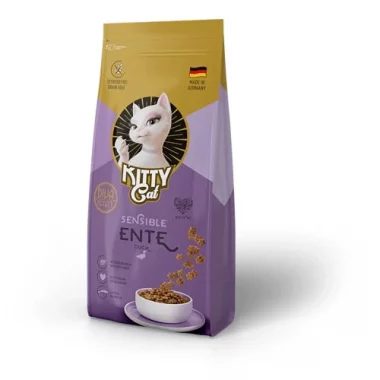 KITTY Cat Ente Sensible, Trockenfutter mit hohem Fleischanteil