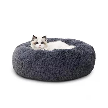 BEDSURE Hundebett waschbar Flauschiges Katzenbett - Donut Kissen