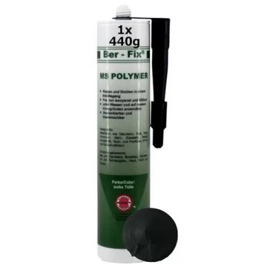 Ber-Fix MS Polymer Schwarz  – Ungiftiger Teichkleber & Dichtstoff
