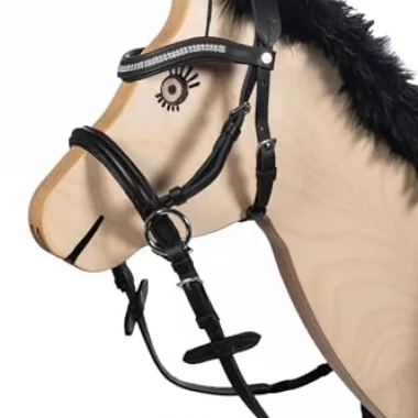 HKM 9209 Gebisslose Trense Funny Horses - Spielzeugtrense Holzpferde