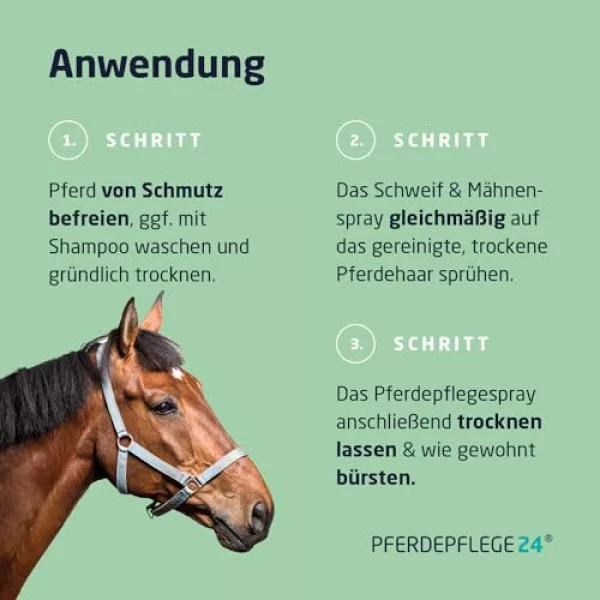 PFERDEPFLEGE24 Schweif und Mähnenspray für Pferde – Bild 5