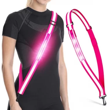 Reflektierende LED Leuchtschärpe