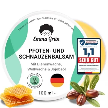 Emma Grün® Pfotenbalsam - Regeneriert Tiernasen & Pfoten