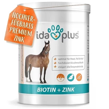 Ida Plus Biotin + Zink - Rundumversorgung – Premium Zink für Pferde