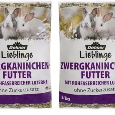 Dehner Zwergkaninchenfutter | Alleinfuttermittel ohne Zuckerzusatz