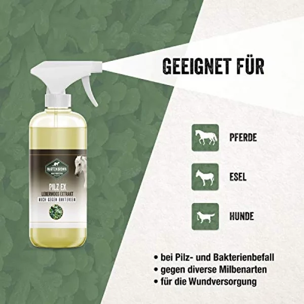Martenbrown® Pilz Ex 1 Lebermoos Extrakt für Bakterien und Pilzbefall bei Pferden – Bild 3