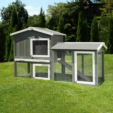 Miweba MyAnimal Hasenstall MH-03 | Kaninchenstall mit Freilaufgehege