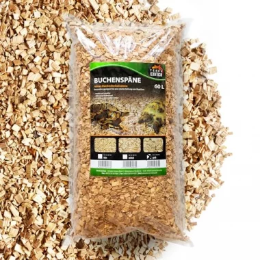 Buchenspäne grob als Einstreu für Ihr Terrarium